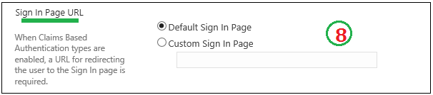 Create new web applicion sign in page url