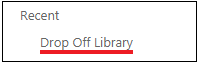 Drop Off Library Navigation