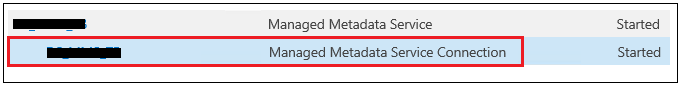 Managed Metadata Service Sub Section