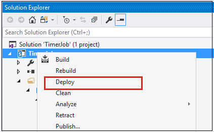 Timer Job Feature deploy