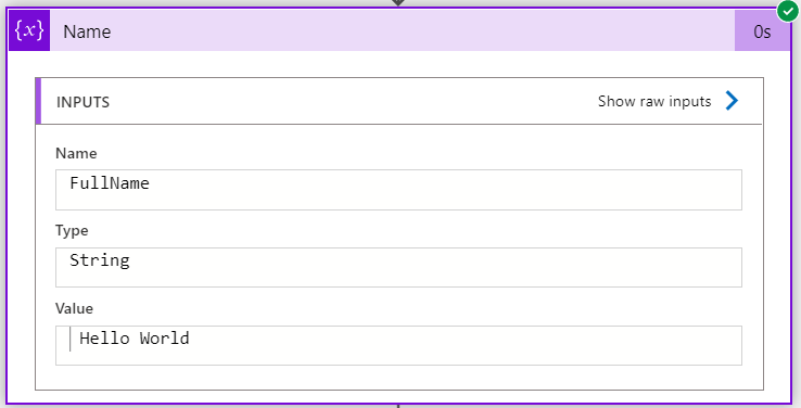 logic app parameter output