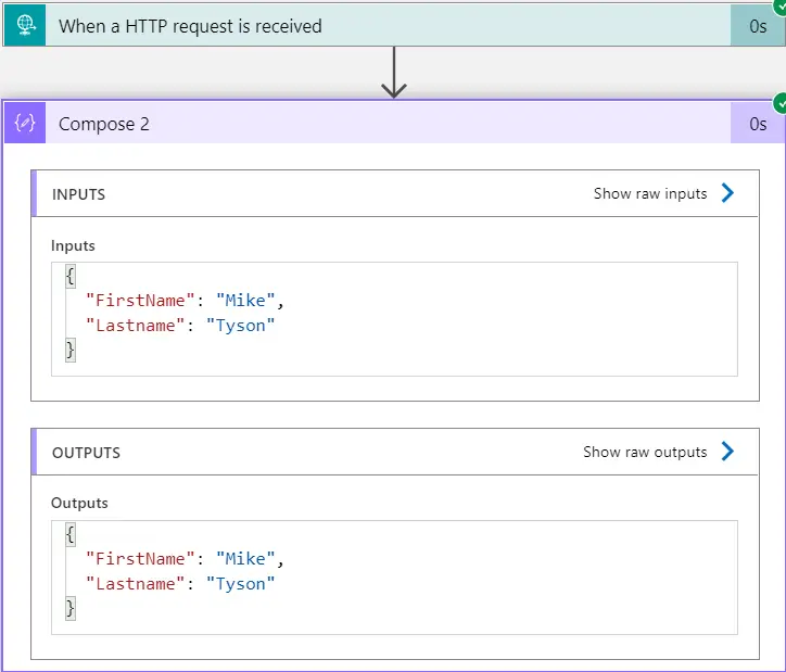 logicapp triggerBody output