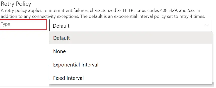 types of retry policies