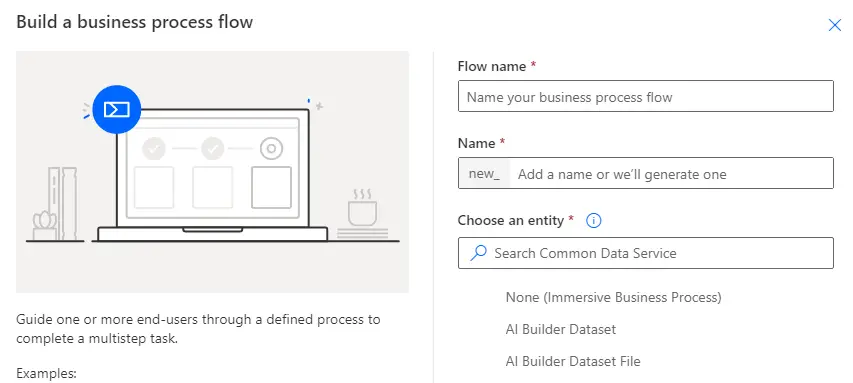 Business Process from blank