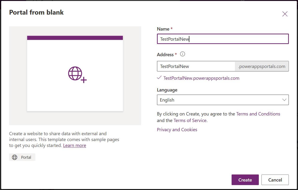 Portal from bank details