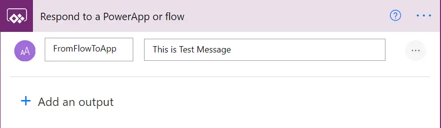 Respond to a PowerApp or flow