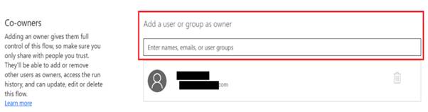 how to change owner of power automate flow