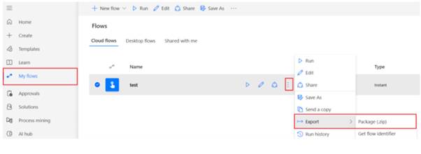 How to copy a power automate flow