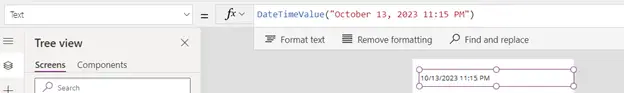 Handling DateTime format in PowerApps