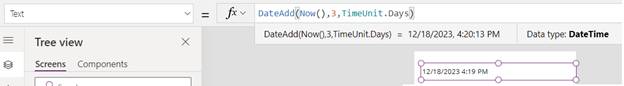 Handling DateTime format in PowerApps