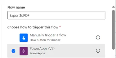 PowerApps Export data to PDF