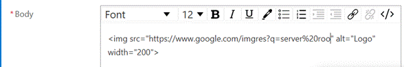 How to add image in Power Automate Email