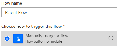 manually trigger a flow
