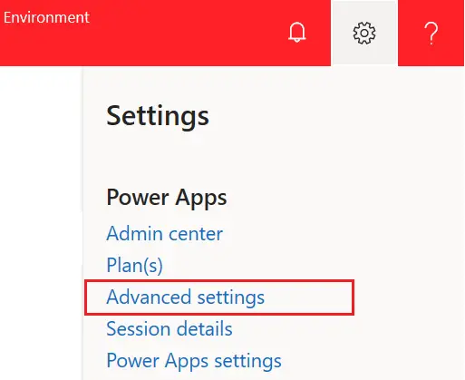 powerapps advances ettings navigation