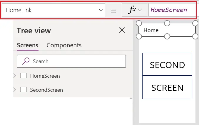 powerapps expression bar