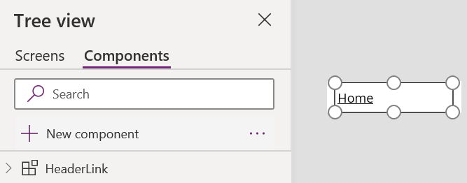 powerapps hyperlink component