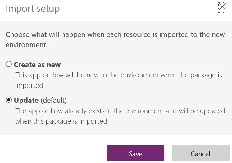 powerapps import setup