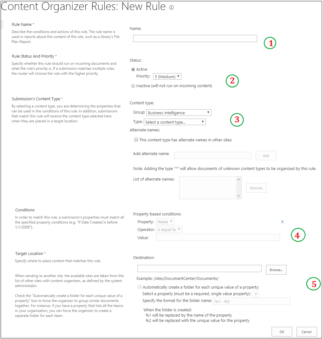 Content Organizer Rules