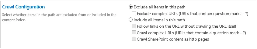 Crawl Configuration