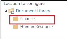 Folder Based Retention Policy Folder Selection