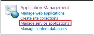 Manage Search Service Application Navigation