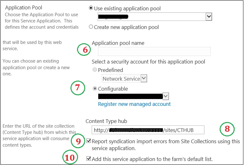 Managed Metadata Service Application properties 2