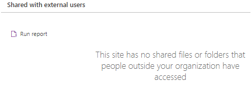 SharePoint online Site Usage Content Shared with external users