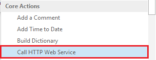 add action call http web service