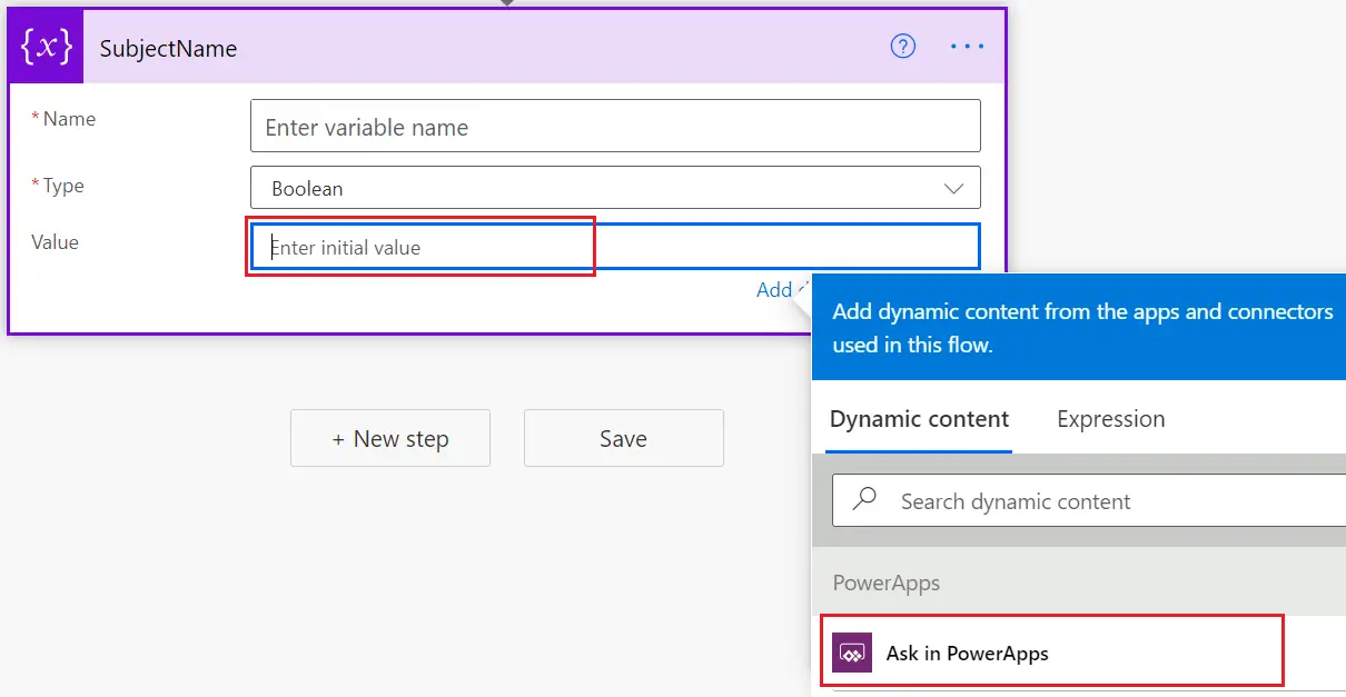 ask in powerapps