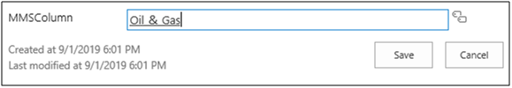 column select mms value