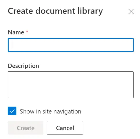 create doc lib