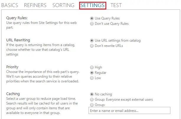 cswp settings tab