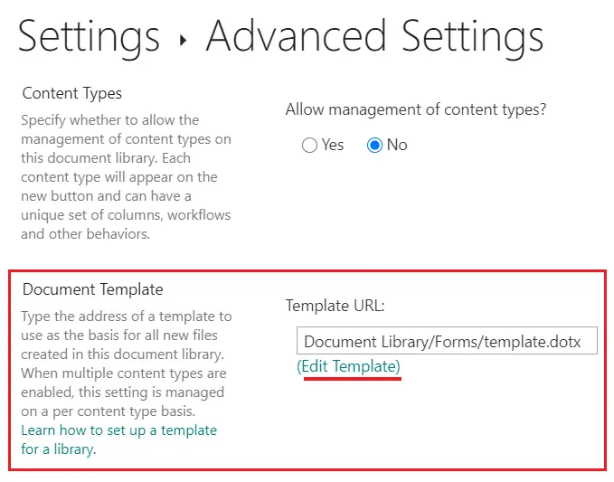 edit document template