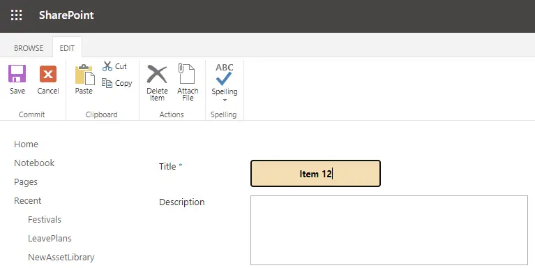 sharepoint form edit mode