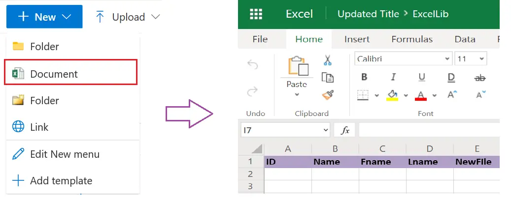 show updated document template