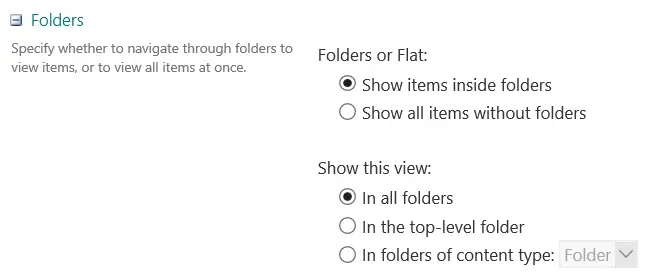 view folders