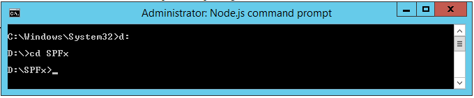 write command to navigate to directory